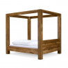 Masivní postel s nebesy Stella 180x200 palisandr  Postele MH1102W