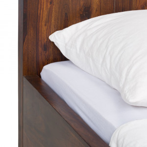 Dřevěná postel Singapur 180x200 hnědá masiv palisandr VÝPRODEJ  Postele MH1078W