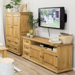 Dřevěný TV stolek Corona VII - výběr moření Corona TV stolky a komody MHRTV070