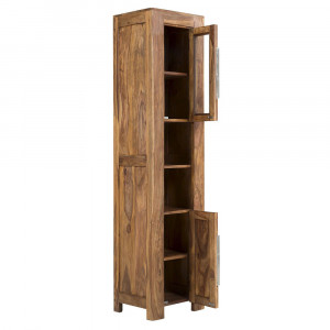 Vysoká koupelnová skříňka Stella masiv palisandr VÝPRODEJ  Koupelnové skříňky MH1180W