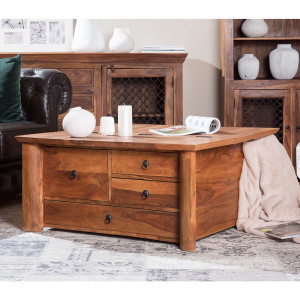 Dřevěná konferenční truhla se zásuvkami Marilyn masiv palisandr VÝPRODEJ Marilyn - Konferenční stolky A00001020W