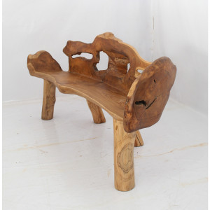Masivní lavice z teakového dřeva Leonardo II  Lavice MHLEO0062