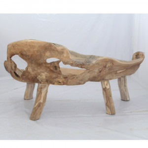 Masivní lavice z teakového dřeva Leonardo VI  Lavice MHLEO006456