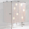 Barová skříňka Mystic Gold 75 cm masiv akácie  Místnosti 39951