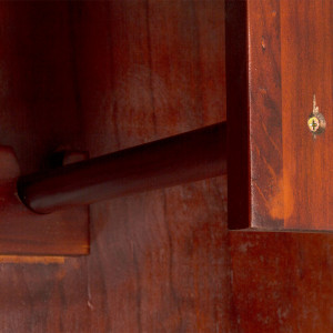 2dveřová šatní skříň Catalina hnědá masiv borovice  Šatní skříně MH1358W