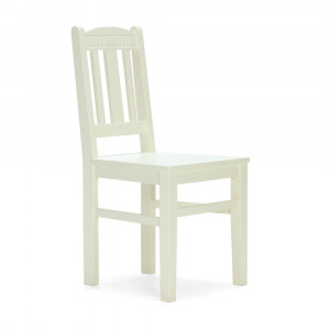 Białe krzesło do jadalni...