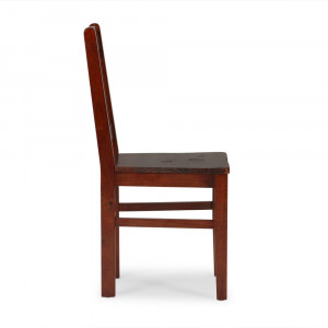 Hnědá jídelní židle Catalina masiv borovice  Jídelní židle MH1377W