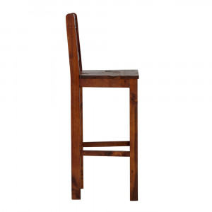 Hnědá barová židle Catalina masiv borovice  Barová židle MH1379W