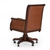 Anglické kancelářské křeslo kožené Windsor mahagon Windsor Kancelářské židle MH0944W