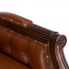 Anglické kancelářské křeslo kožené Windsor mahagon Windsor Kancelářské židle MH0944W
