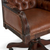 Anglické kancelářské křeslo kožené Windsor mahagon Windsor Kancelářské židle MH0944W