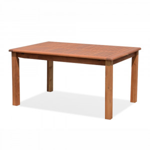 Zahradní stůl 145x145 PUKHET z masivního dřeva, rozkládací - VÝPRODEJ  Jídelní stoly MHPUK-001