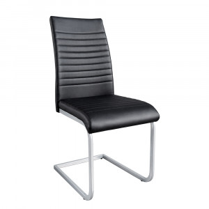 Jídelní židle z umělé kůže, černá Melon  Jídelní židle MH393800
