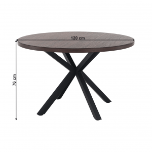 Kulatý jídelní stůl Figi II - tmavý dub Increda Jídelní stoly MH2904080