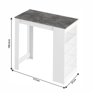 Barový stůl Astra I - beton Increda Jídelní stoly MH2569920