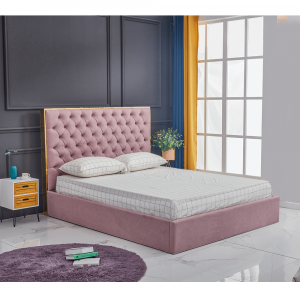 Čalouněná postel Nina 180x200 - růžová Kalinda Postele MH2977570