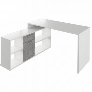 Rohový psací stůl Mickey I - beton KANCL Pracovna MH1916090