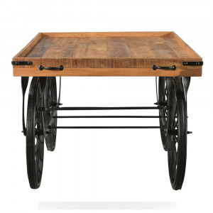 Odkládací retro vozík Wood Cart VÝPRODEJ  Stoly a stolky MH325W