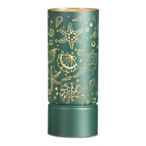 Skleněná lucerna 15LED Verona zelená - VÝPRODEJ Verona Dekorace MH67454I