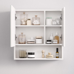 Koupelnová skříňka se zrcadlem VASAGLE - BBK122W01  Koupelnové skříňky BBK122W01