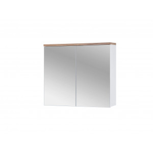 Závěsná skříňka se zrcadlem Bali 841 bílá 80 cm Bali Nástěnné skříňky BALI WHITE 841 FSC