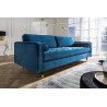 Sametová pohovka Velvet 220 cm modrá  Sedací soupravy 39844