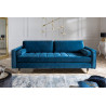Sametová pohovka Velvet 220 cm modrá  Sedací soupravy 39844