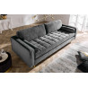 Sametová pohovka Velvet 220 cm šedá  Sedací soupravy 39846