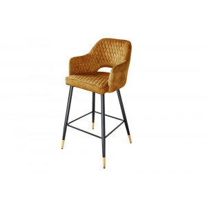 Barová židle Parise horčicově žlutá – sada 2 kusů  Barová židle MH415160
