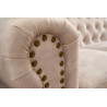 Chesterfield křeslo 105 cm sametová šampaňská  Křesla 42312