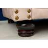 Chesterfield křeslo 105 cm sametová šampaňská  Křesla 42312