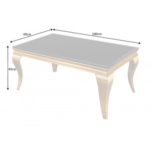 Elegantní konferenční stolek Baroque 100 cm opál  Konferenční stolky MH423150