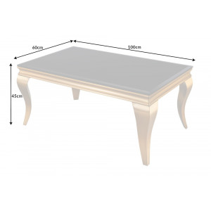 Konferenční stolek MODERN BAROCCO GOLD 100 CM černý  Konferenční stolky 42315