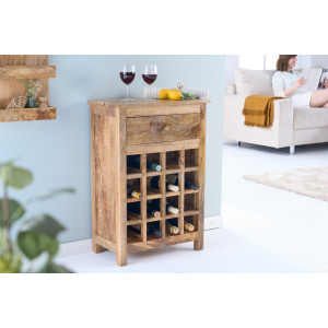 Dřevěná barová skříňka Selen mango  Stojany na víno MH425720
