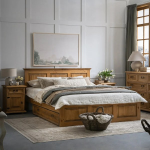 Drewniane łóżko Corona IV