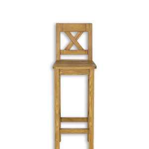 Dřevěná barová židle z masivní borovice Corona - Odstí K01 Corona Barové židle MHSIL230