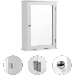 Koupelnová skříňka se zrcadlem VASAGLE - LHC001  Nástěnné skříňky LHC001
