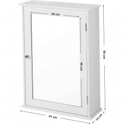 Koupelnová skříňka se zrcadlem VASAGLE - LHC001  Nástěnné skříňky LHC001