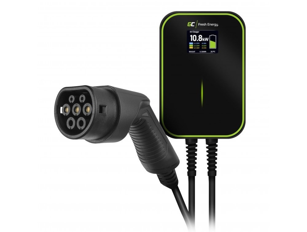 Green Cell Wallbox GC EV PowerBox 22kW nabíječka s Typ 2 kabel for charging electric cars and Plug-In hybrids  Příslušenství ...