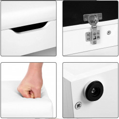 Botníková lavice VASAGLE - LHS20WT  Botníky LHS20WT