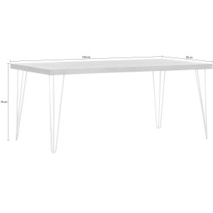 Designový jídelní stůl 160x90 Bone z masivní akácie Bone Jídelní stoly MH68137-160