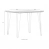 Designový jídelní stůl 100x100 Sunshine z mangového dřeva Sunshine - Jídelní stoly MH66029100