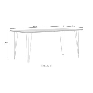 Designový jídelní stůl 160x90 Sunshine z mangového dřeva Sunshine Jídelní stoly MH6602900