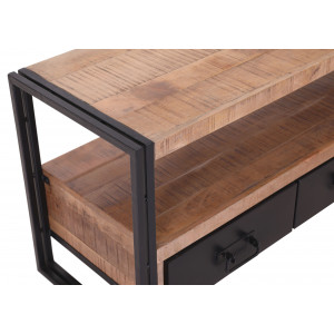 Dřevěný tv stolek Adhill industrální styl Adhil TV stolky a komody MH68850