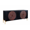 Černá designová komoda Black Mandala 160cm Black Komody 41121