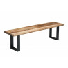 Masivní lavice Iron craft 170 cm přírodní Iron Craft Lavice 38666