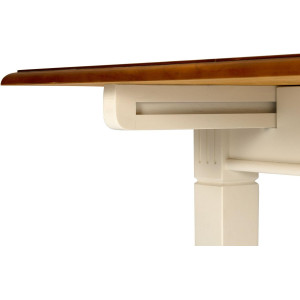 Rozkládací jídelní stůl medový Gotland bílý 180/220x90 - VÝPRODEJ Cannes Jídelní stoly GOL-001sw
