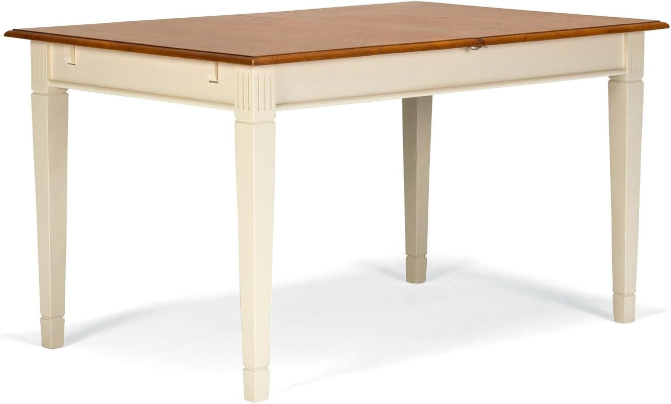 Rozkládací jídelní stůl medový Gotland bílý 180/220x90 - VÝPRODEJ Cannes Jídelní stoly GOL-001sw