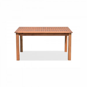 Dřevěný jídelní stůl Pukhet rozkládací z masivního dřeva - VÝPRODEJ  Jídelní stoly PUK-001