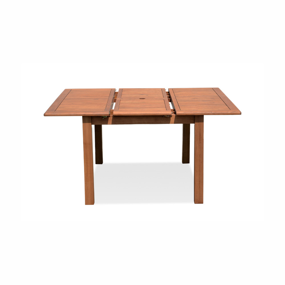 Dřevěný jídelní stůl Pukhet rozkládací z masivního dřeva - VÝPRODEJ  Jídelní stoly PUK-001